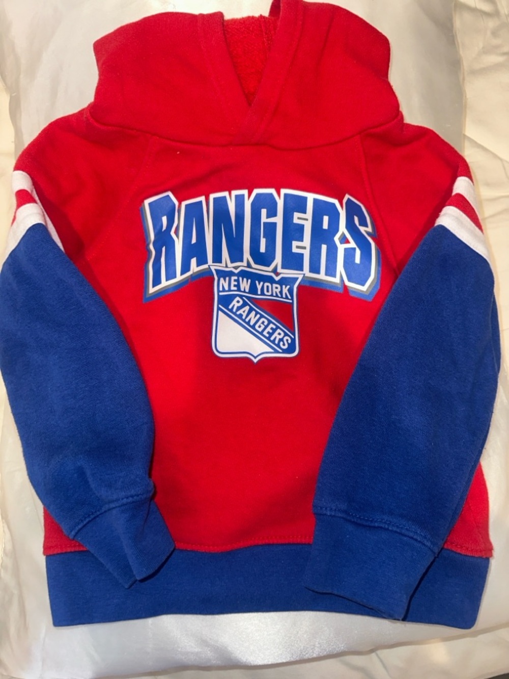 NHL New York Rangers Red and Blue Kids Hoodie sweatshirt